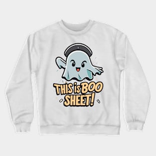 "This Is Boo Sheet" Halloween design Crewneck Sweatshirt